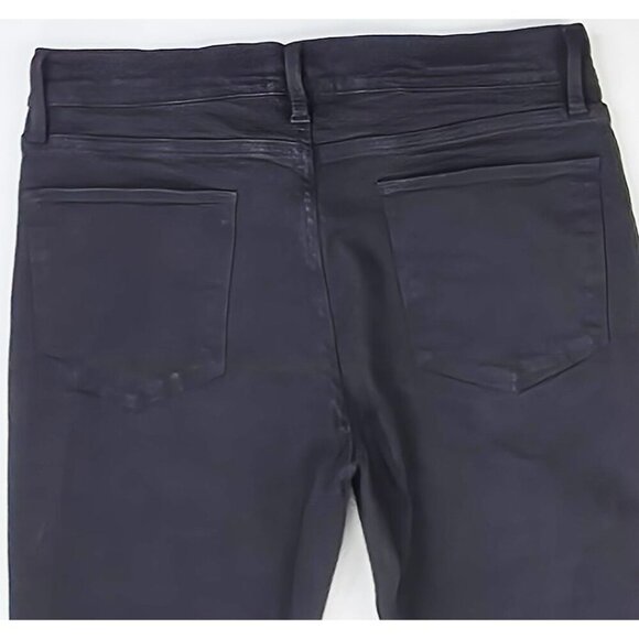 Frame Size 32X31 Womens Le Pixie High Flare Black Denim 5 Pocket Jeans - Picture 13 of 13